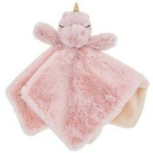 KLuxe Baby Plush Unicorn Security Blanket Rattle
